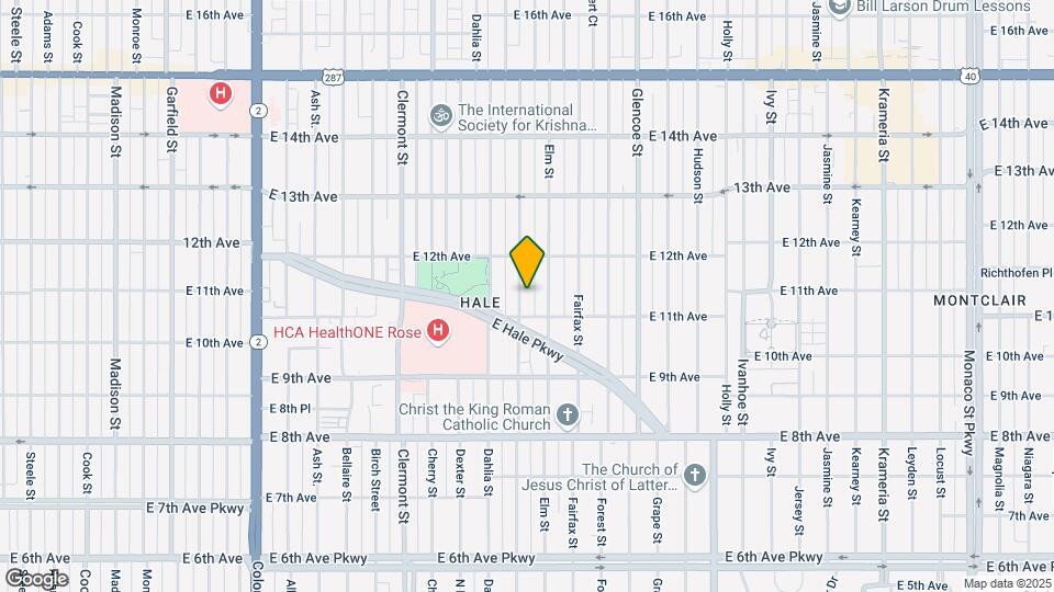 1130 Eudora St Map and Location Details
