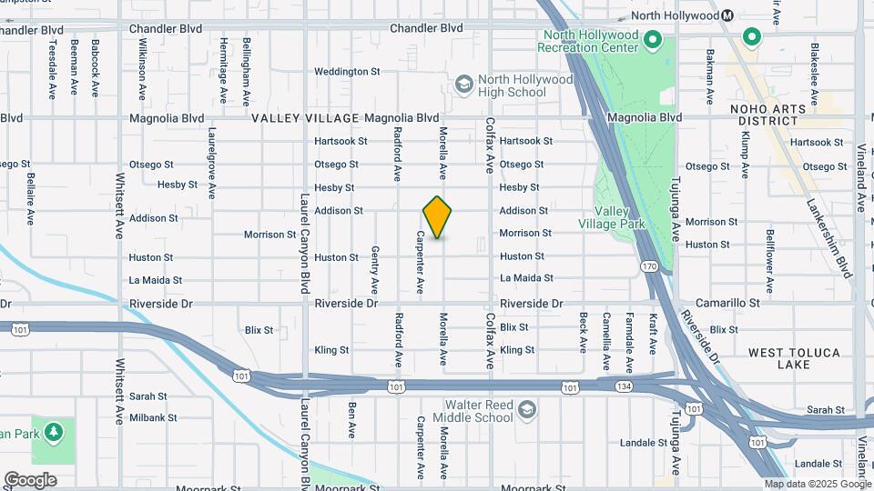 4911 Morella Ave Map and Location Details