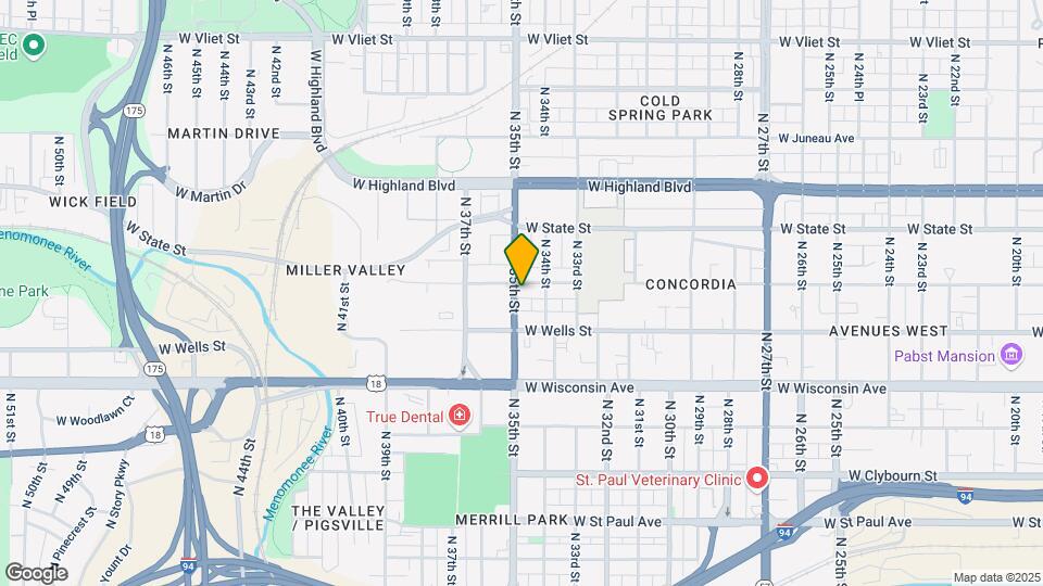 3431 W Kilbourn Ave Map and Location Details