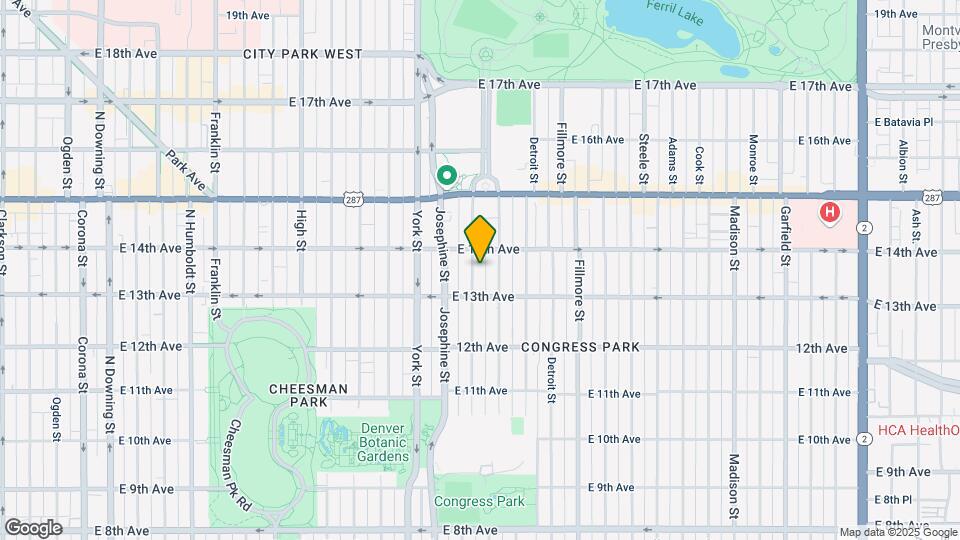 1350 Columbine St Mapa y Detalles de la Ubicación