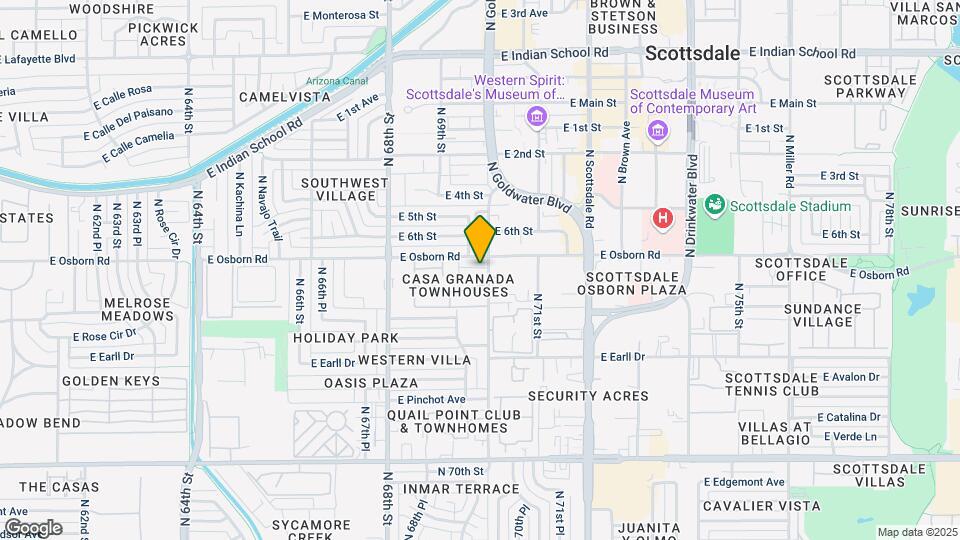 6937 E Osborn Rd Map and Location Details