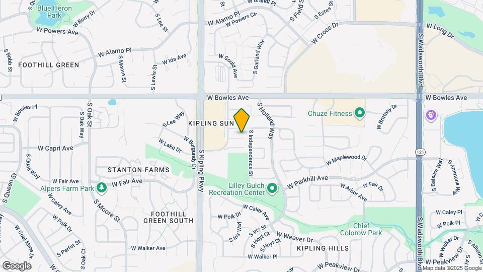 5960 S Jellison St Map and Location Details