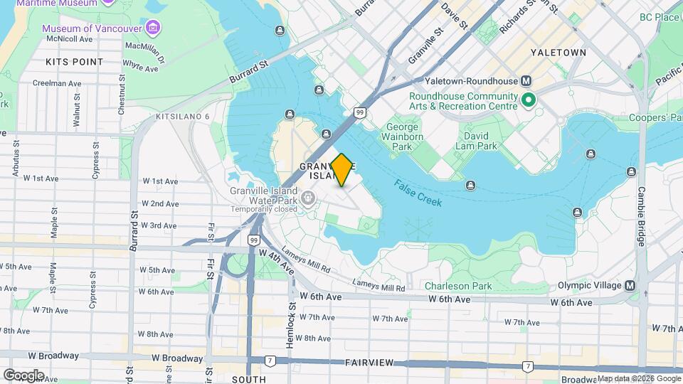 1195 W 8th Ave Map and Location Details