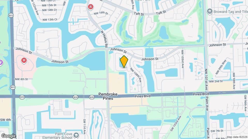 10813 NW 3rd Ct Map and Location Details