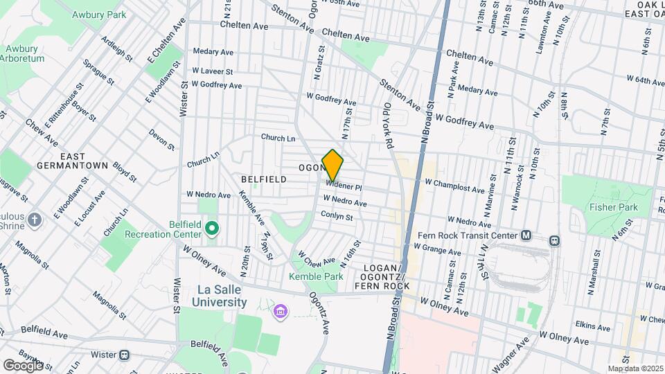 1702 Widener Pl Map and Location Details