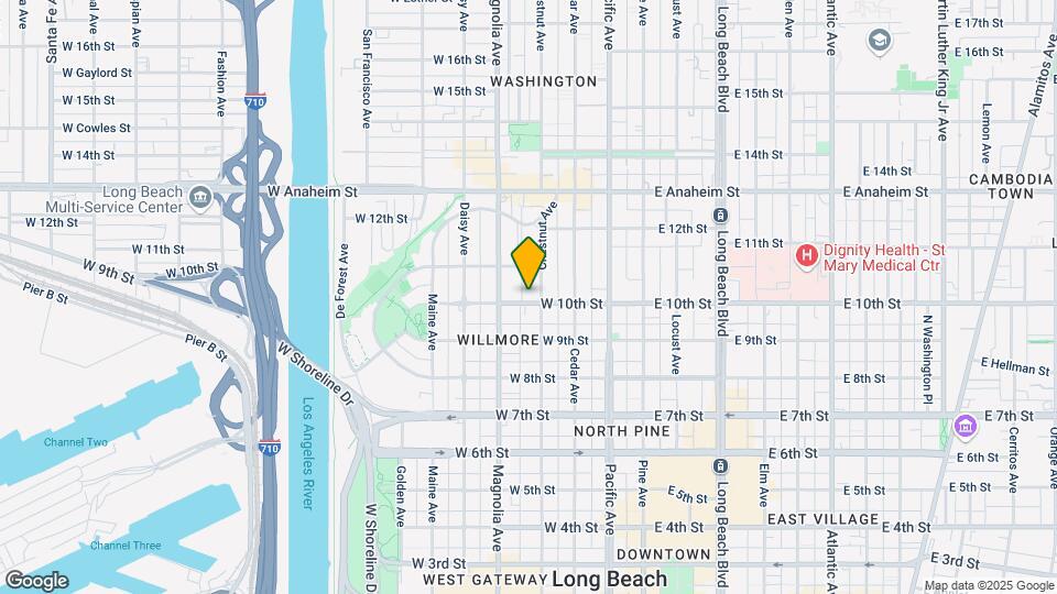 417 W 10th St Map and Location Details