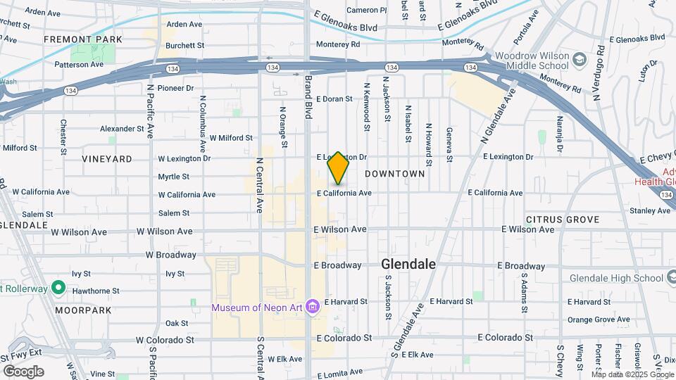 211 E California Ave Map and Location Details