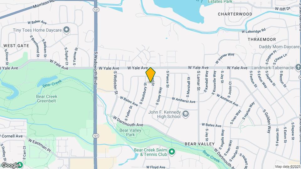 2751 S Reed St Map and Location Details