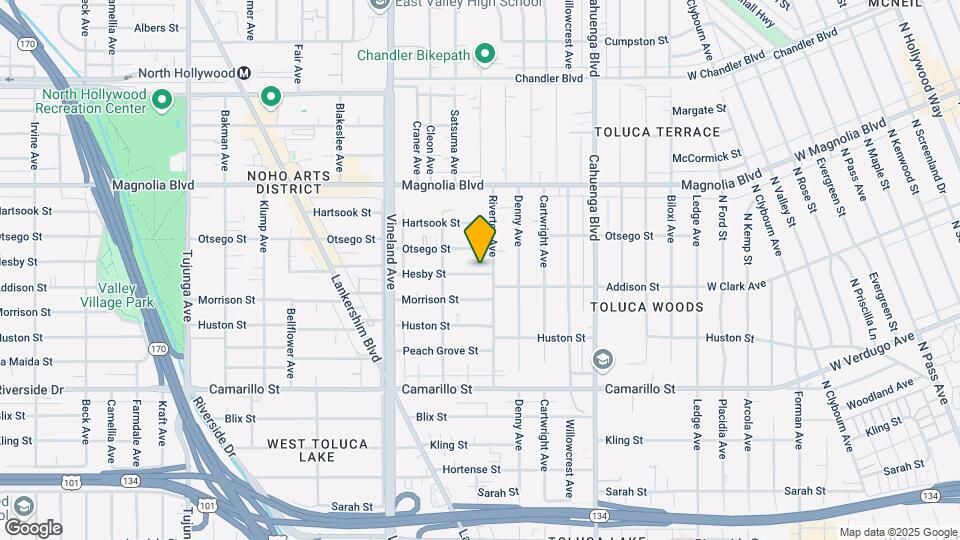 10815 Hesby St Mapa y Detalles de la Ubicación