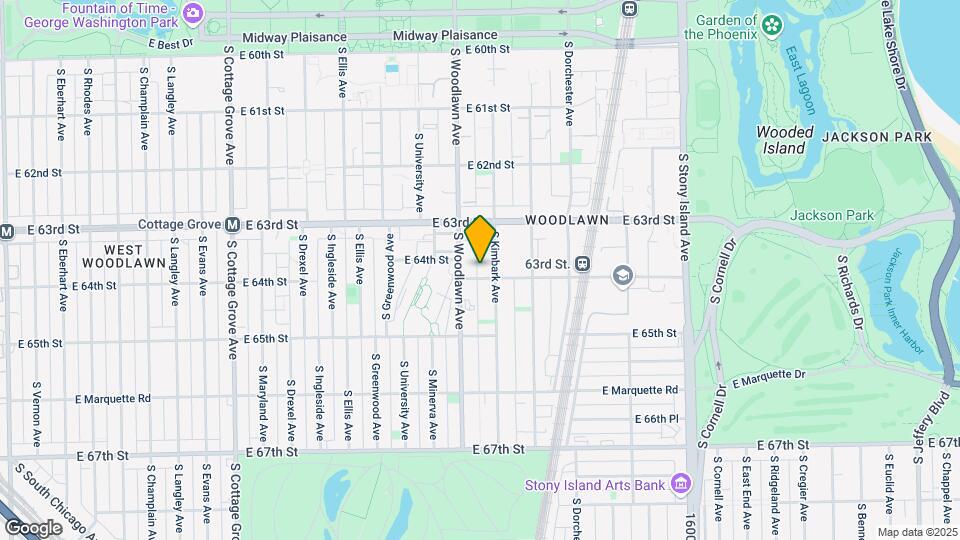 1222 E 64th St, Unit 3E Map and Location Details