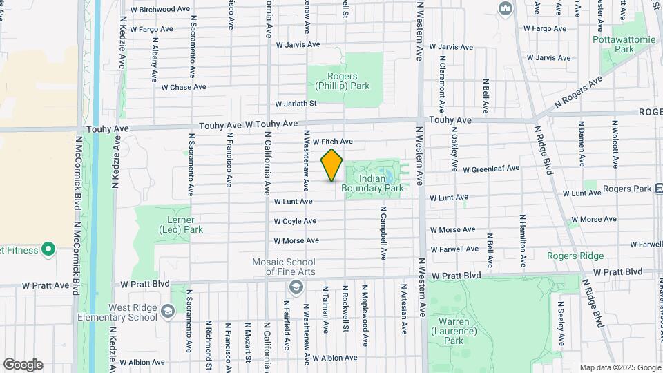 2619 W Greenleaf Ave Map and Location Details
