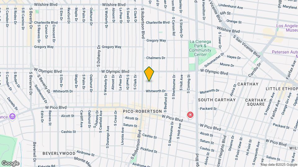 1041 S Wooster St Map and Location Details