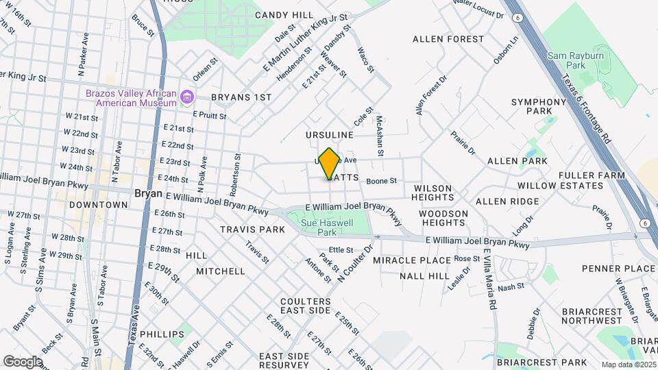 702 Academy St Map and Location Details
