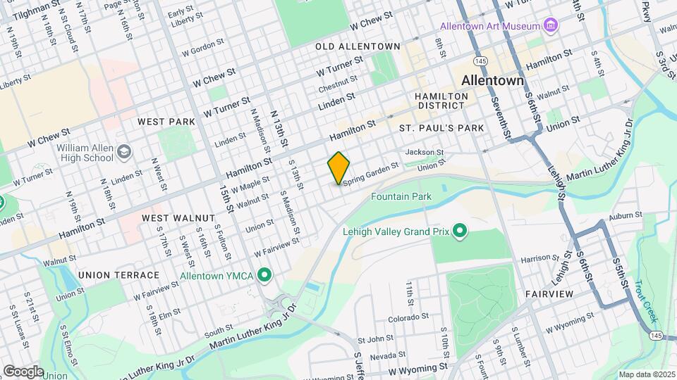 140 S 12th St, Unit #2 Map and Location Details