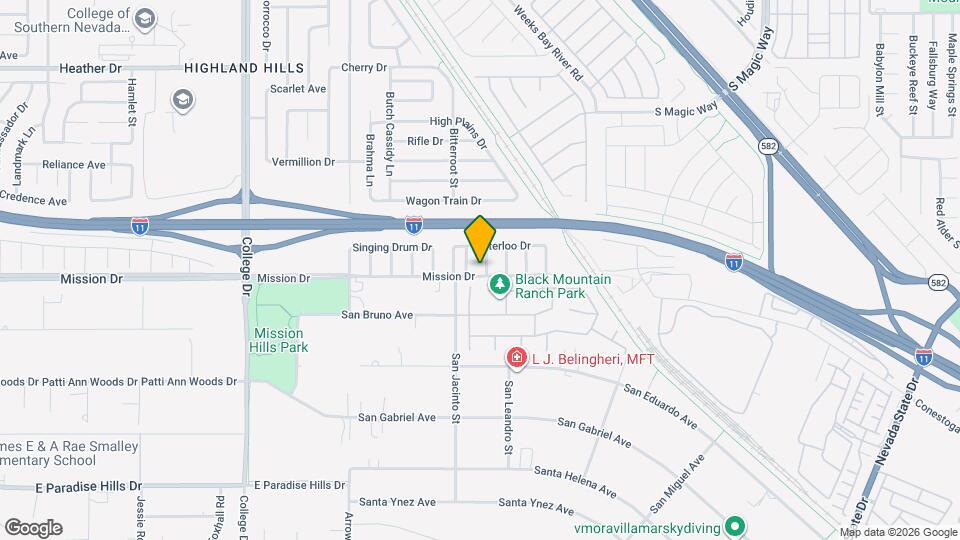 909 Dodge St Map and Location Details