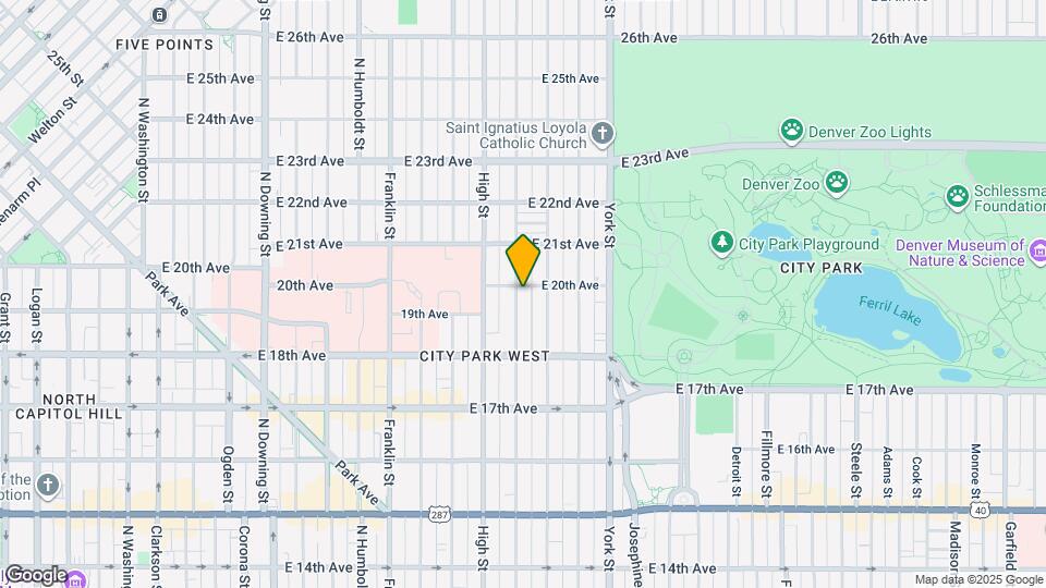 2000 E 20th Ave Mapa y Detalles de la Ubicación