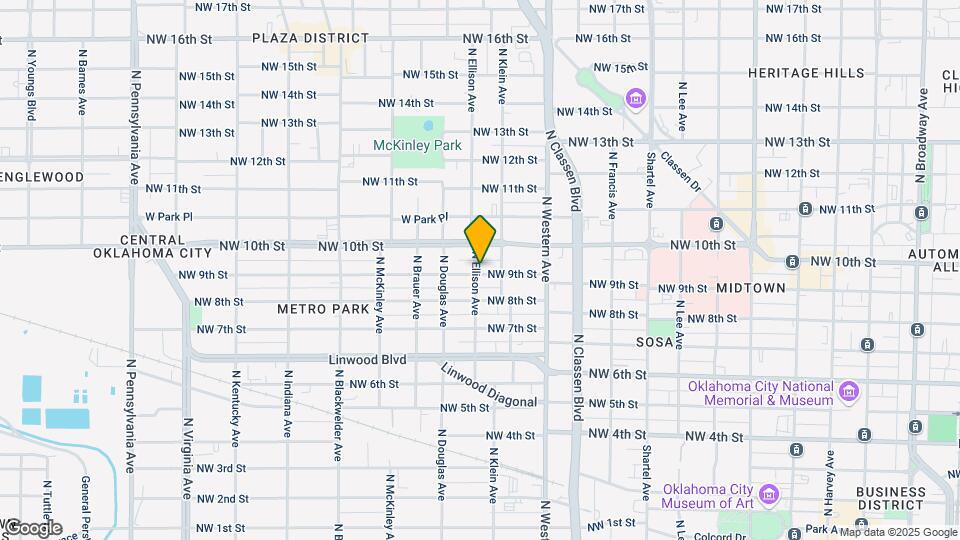 1219 NW 9th St Map and Location Details