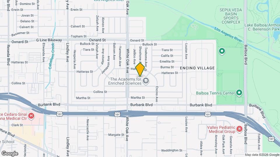 17601 Rhoda St Map and Location Details