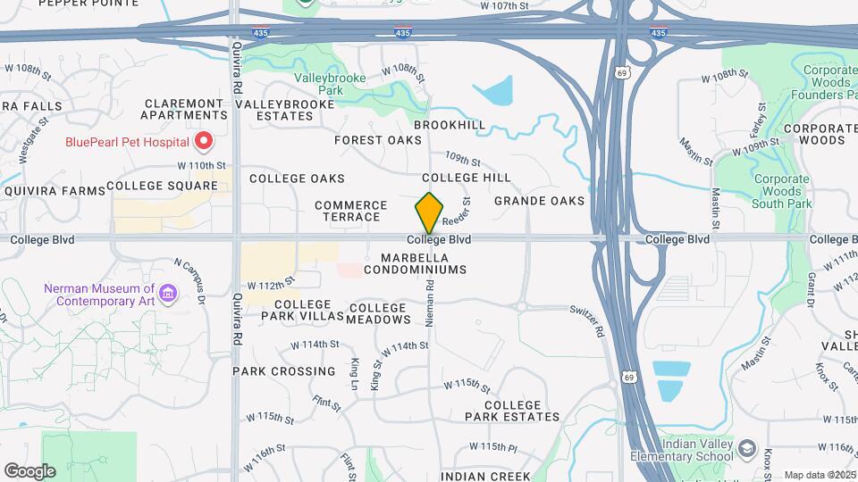 11118 Nieman Rd Map and Location Details