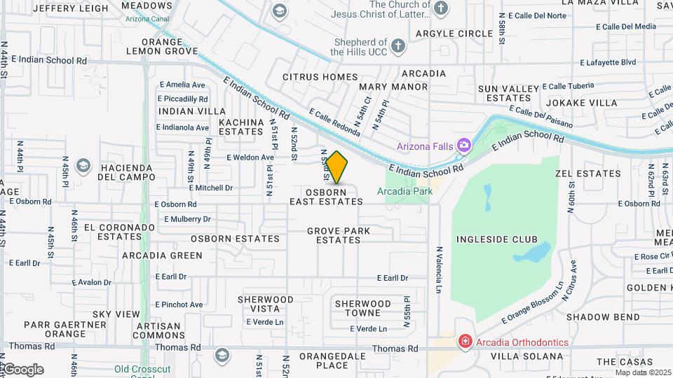 5311 E Mitchell Dr Map and Location Details