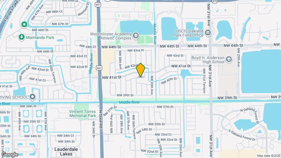 3600 NW 40th Ct Mapa y Detalles de la Ubicación