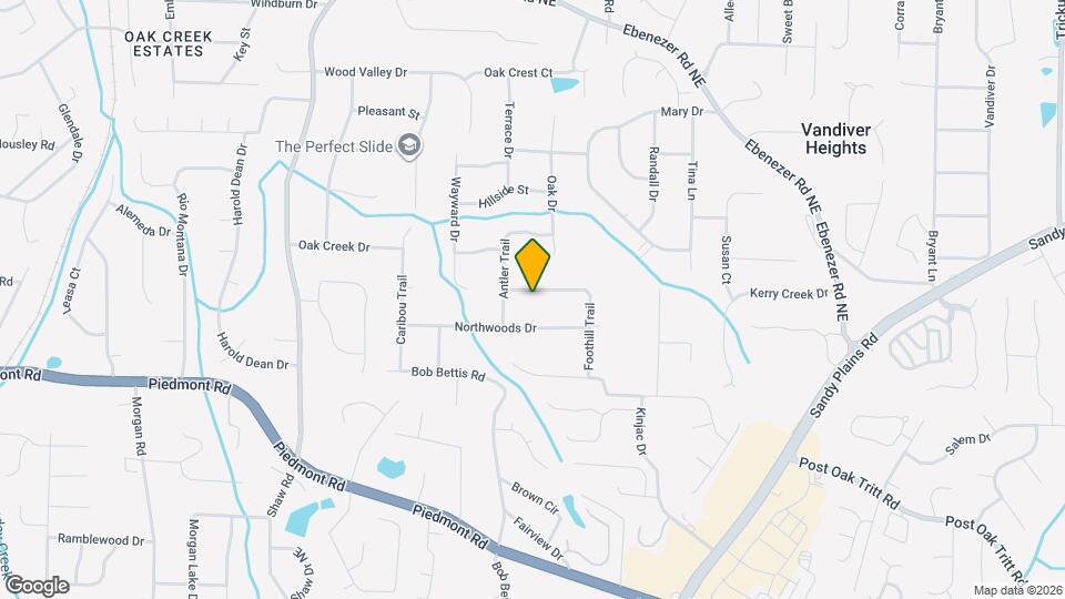 2951 Foothill Trail Map and Location Details