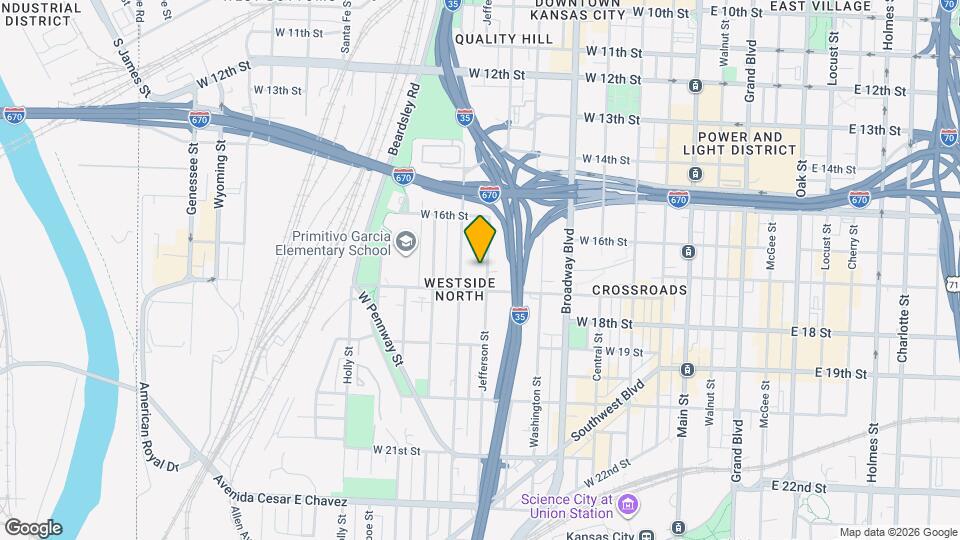 1648 Jefferson St Map and Location Details