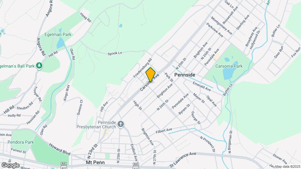 601 Carsonia Ave Map and Location Details