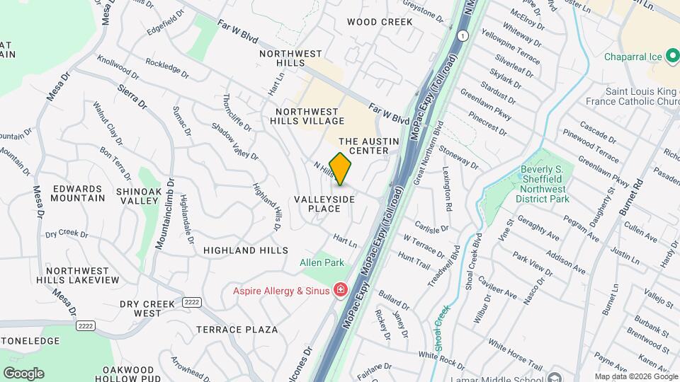 6631 Valleyside Rd Map and Location Details