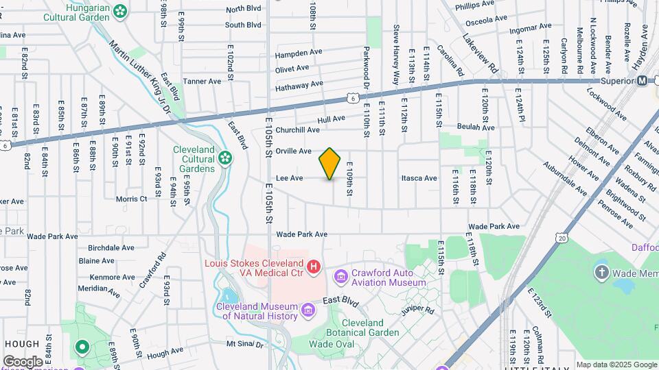 1444 E 108th St Map and Location Details