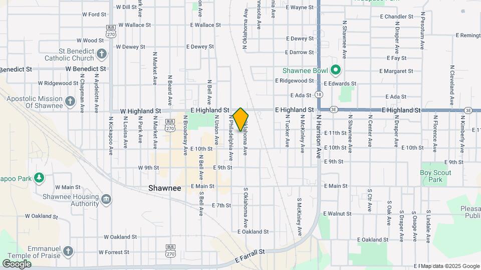 328 N Oklahoma Ave Map and Location Details