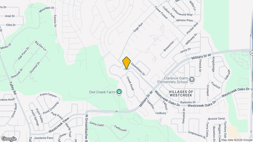 1208 Creek Knoll Mapa y Detalles de la Ubicación