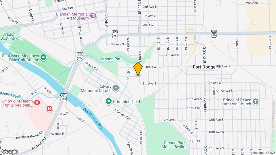 902 S 15th St Map and Location Details