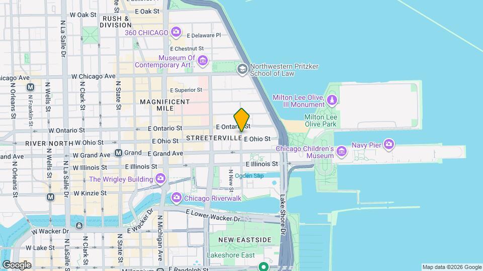 380 E Ohio St Map and Location Details