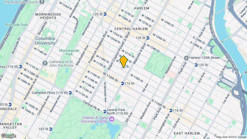 111 W 118th St Map and Location Details