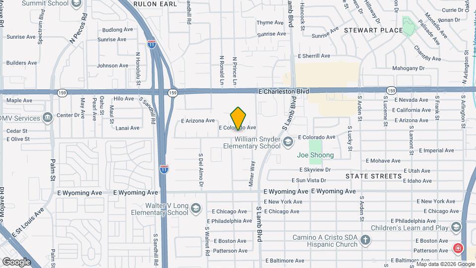 4104 E Olive St Map and Location Details