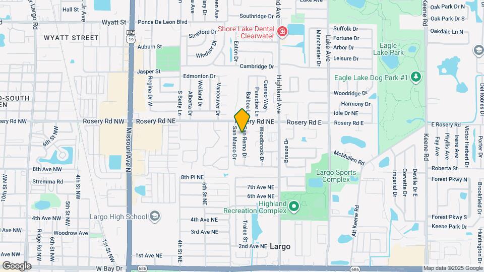1155 San Remo Dr Map and Location Details