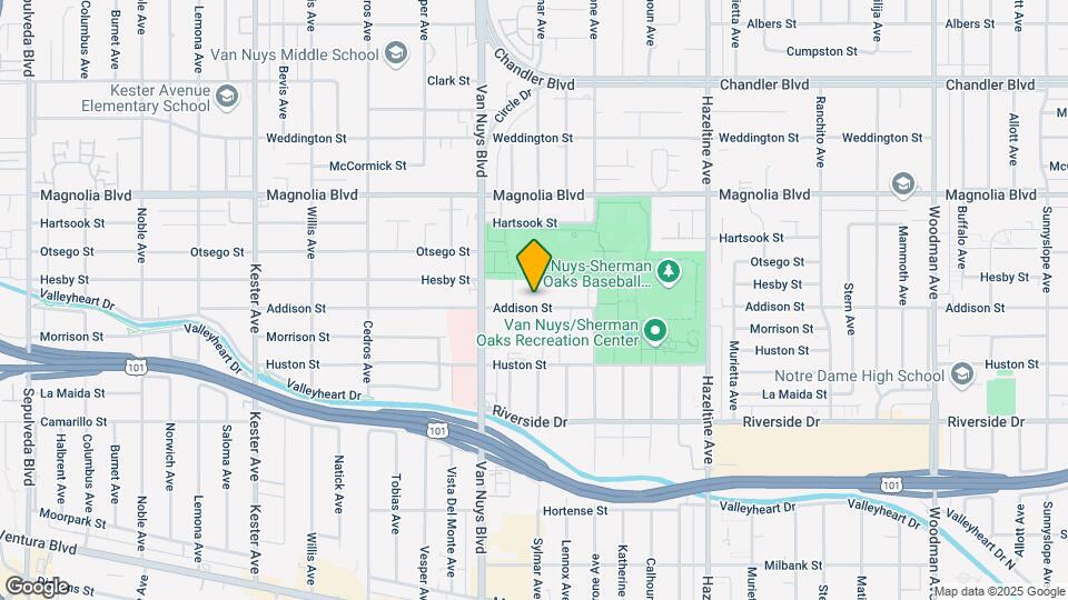 14403 Addison St Map and Location Details