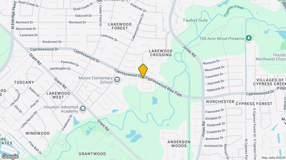 13715 Cypresswood Crossing Blvd Map and Location Details