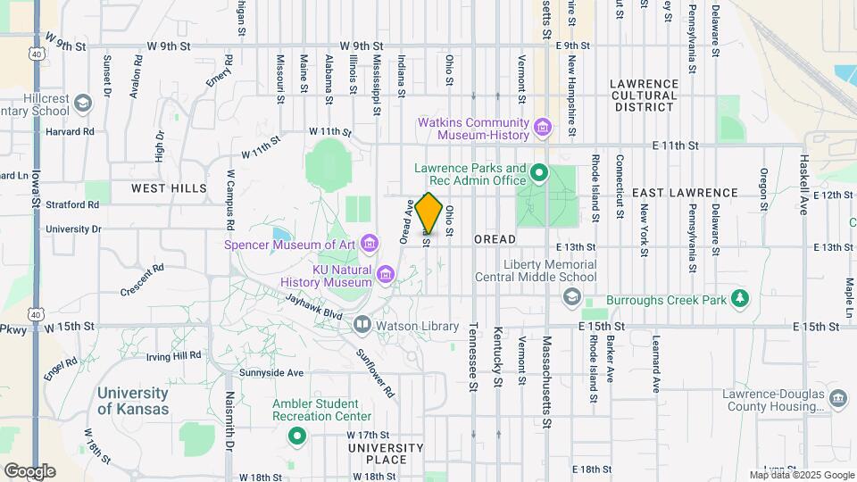1244 Louisiana St Map and Location Details