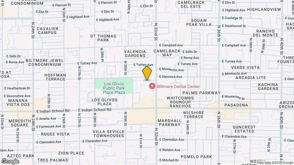 3133 E Glenrosa Ave Map and Location Details