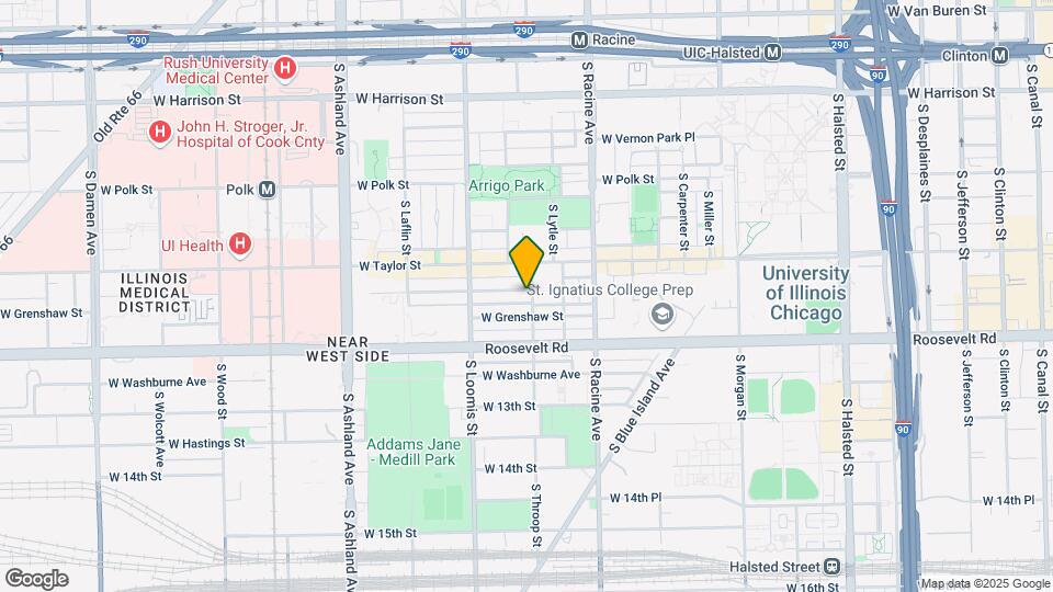 1305 W Fillmore St Map and Location Details