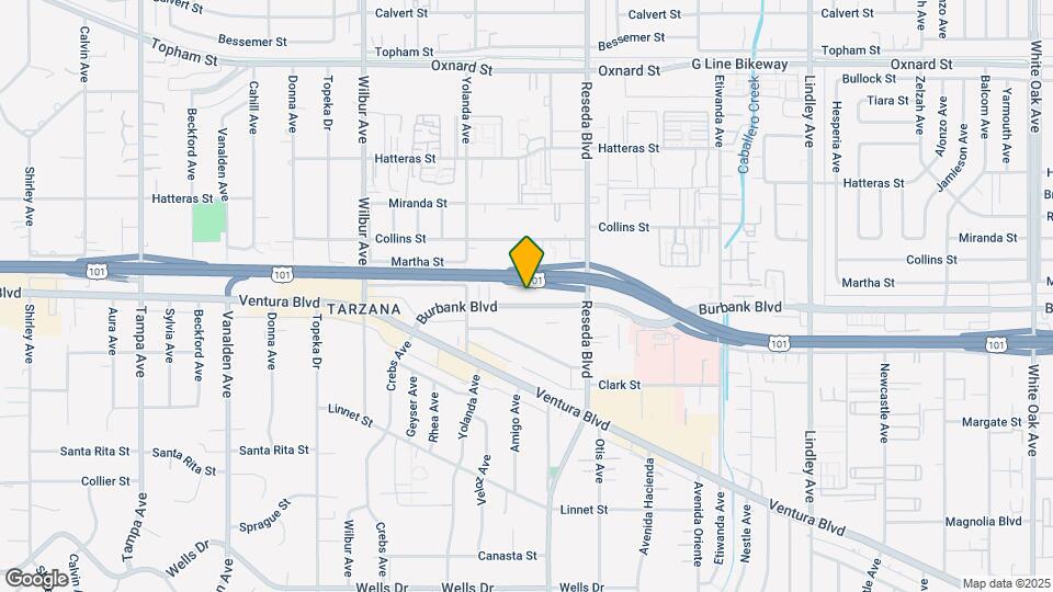 Burbank Tarzana Apartments Map and Location Details