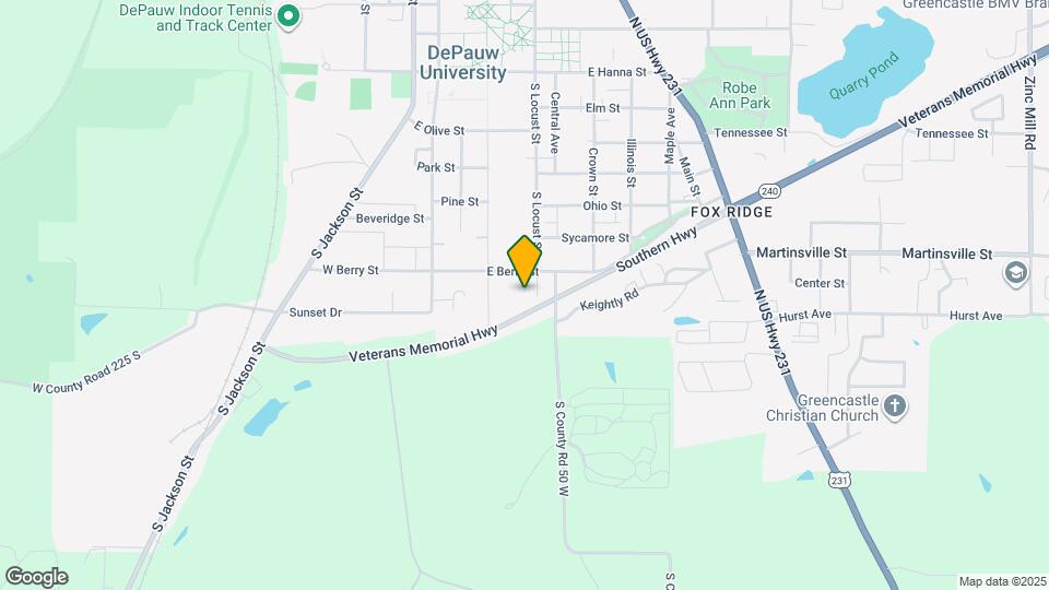 1108 S Locust St, Unit 203 Map and Location Details