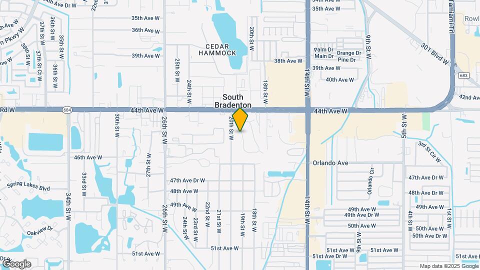 4416 19th St Cir W Map and Location Details