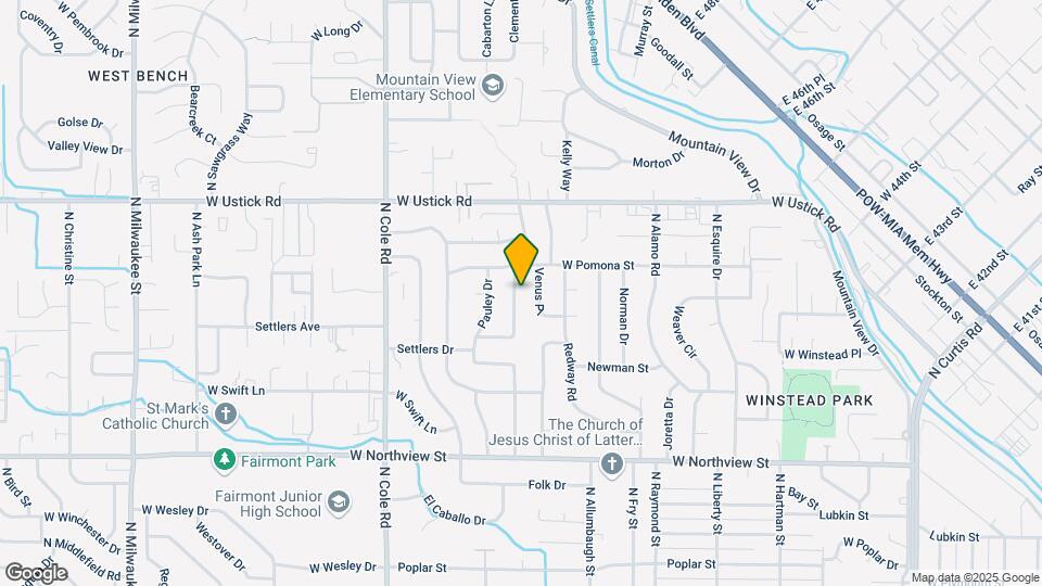 2910 N McKinney St Map and Location Details