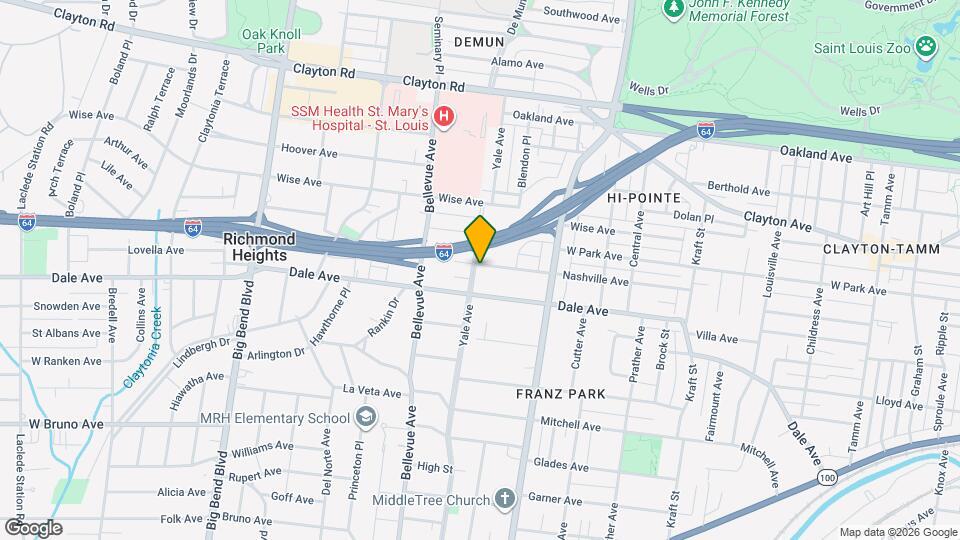 7122 Nashville Ave Map and Location Details