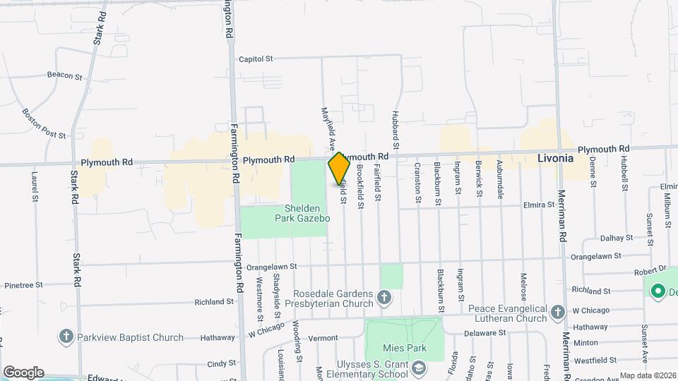 11401 Mayfield St Map and Location Details