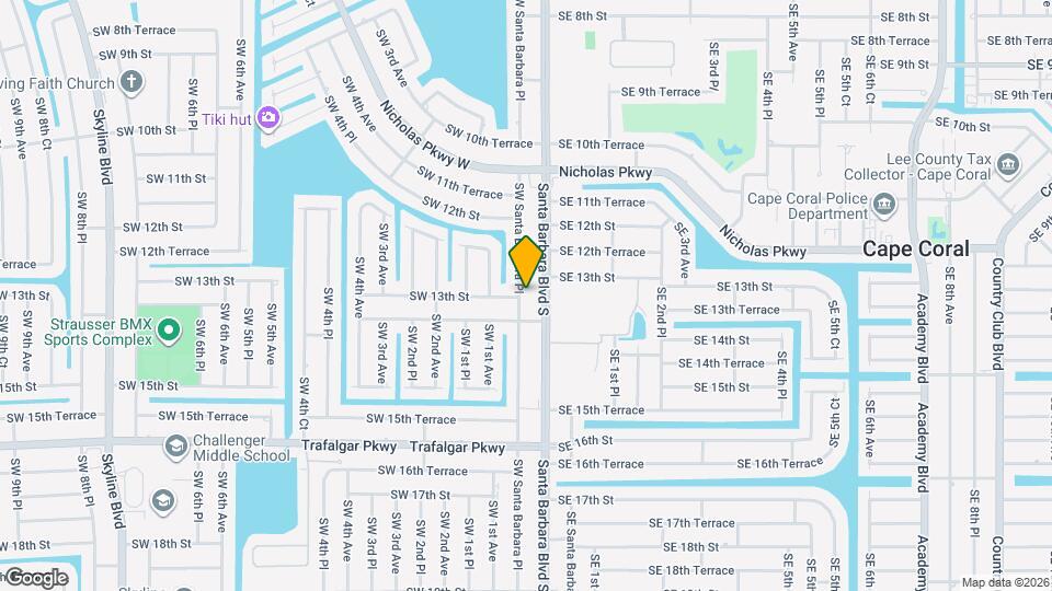 1247 SW Santa Barbara Pl Map and Location Details