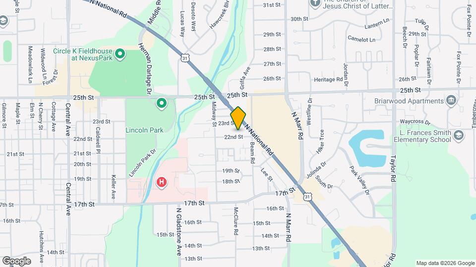 2822 22nd St Map and Location Details